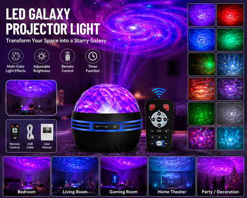 Led galaxy star projector - star,