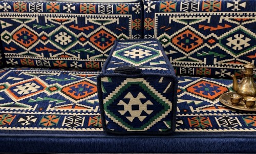 Royal blue heritage majlis - blue,