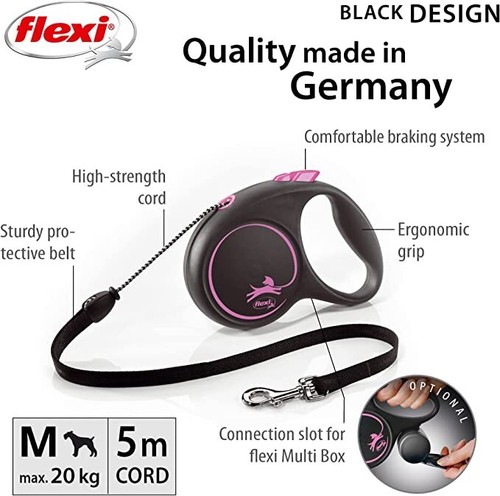 Flexi black design retractable - design,