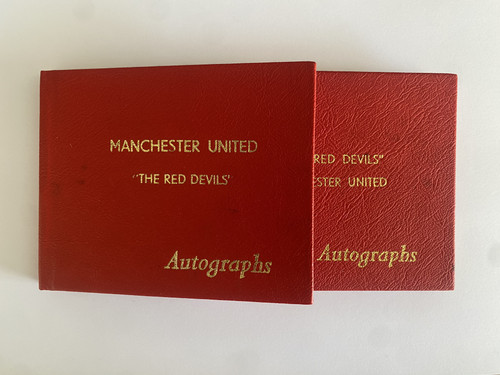Man united autograph books - man,
