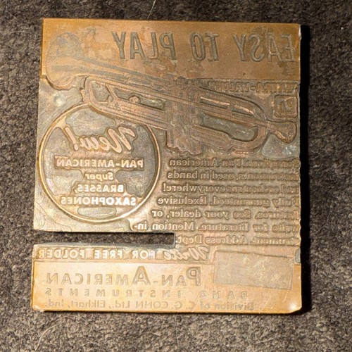 Vintage letter press pan - letter,