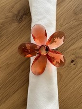 6 Flower Shaped Napkin Rings