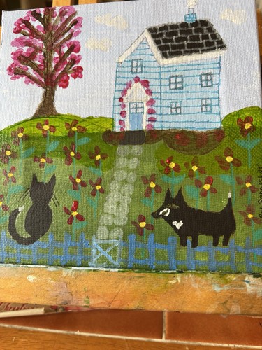 Small acrylic painting 6 - small,