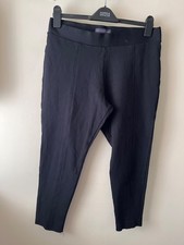 M&S Treggings Size 16 Black Stretch High Rise Cropped Casual