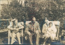 1938 Craig Lodge Deckchairs Turnberry Scotland 3x2" Orig Photo