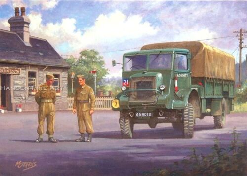 Old british army lorry truck - british,