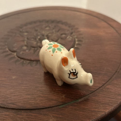 Shamrock pottery pig - shamrock,