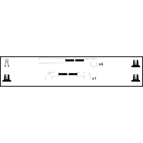 Leads ignition cables kit - leads,