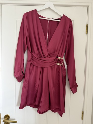 Zara women satin play - satin, suit