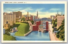 Vintage Barge Canal Locks