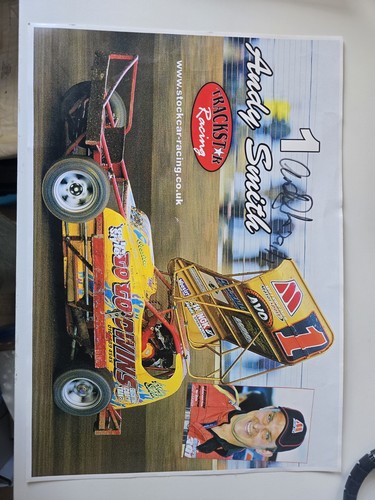 Stock car andy smith - car, signed