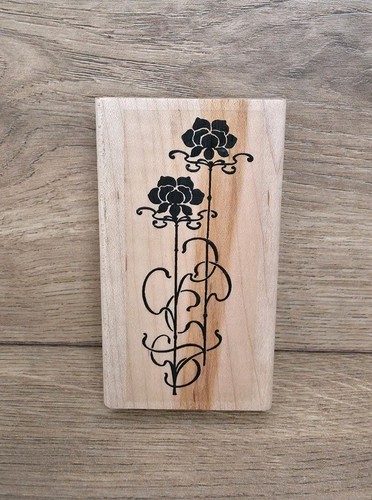 Floral rubber stamp - 'floral',