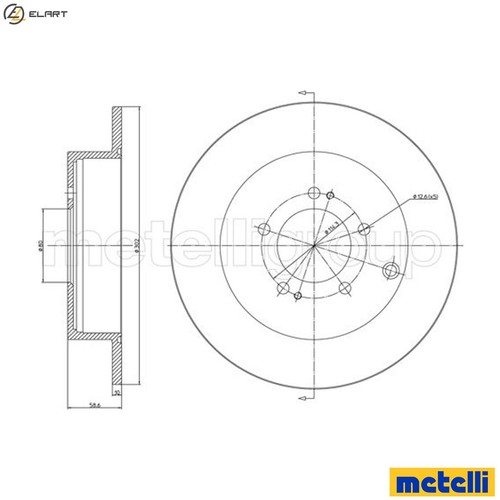 Brake disc 1332c for - brake,
