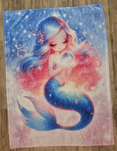 Mermaid throw blanket - mermaid,