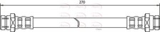 Brake Hose APEC HOS3097 Fits