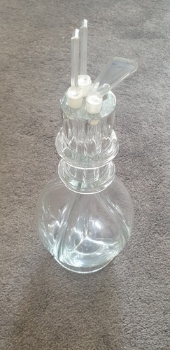 Czech hand blown decanter - czech,