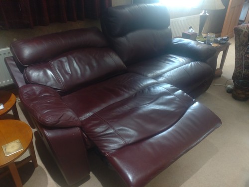 Sofology burgundy leather - sofology,
