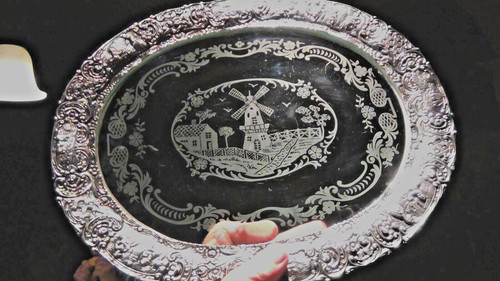 Antique 19c dutch - dutch, tray