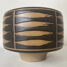 Stunning mid century Pottery Rosenthal Studio line vase Karl Scheid 6” diam.