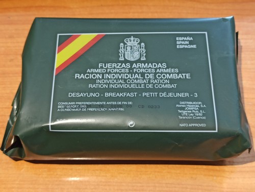Spanish camping ration mre - camping,