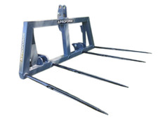 PROFORGE 4 Tine Bale Spike with Euro Brackets & 3 Point Linkage - For Big Squ...