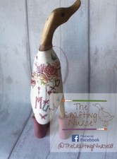 Wooden Duck With Wellies | Mum Gift | Mum Design | Handmade Gift | Homeware