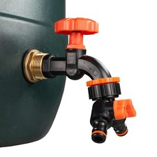 water butt/rain barrel/tank (33.3mm hole) outlet set,solid brass adaptor + taps