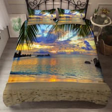 Seaside Sunset Duvet Quilt