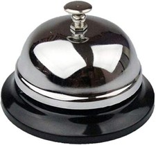 KAV - Desk/Table Call Bell Stainless Steel Service Bells for Kitchen Bar LARGE S