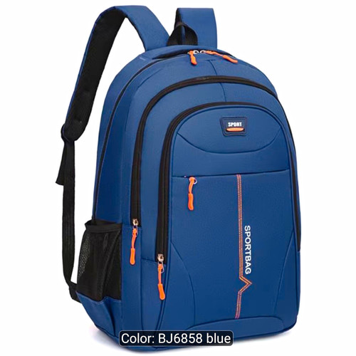 Blue sports backpack polyester - backpack,