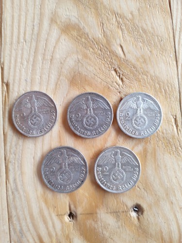 Silver coins germany - germany, 1937-1939