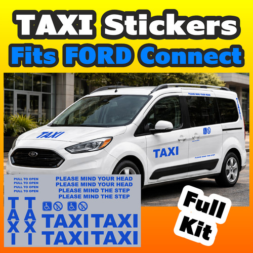 Ford connect taxi stickers - ford,