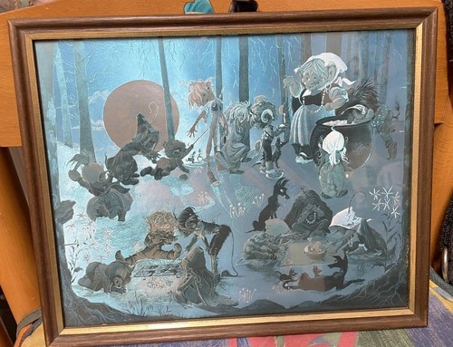 Vintage framed copper wall - copper,