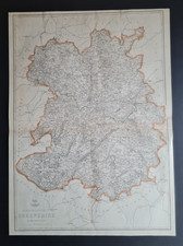Antique 1863 map - Shropshire