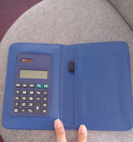 Calculator wallet blue - in, a