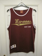 Retro Canterbury State of Origin 'Maroons' Queensland Training Vest. Size XL.