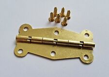 180° Degree Golden Hinges Small Decorative Butterfly Hinge with Matching Screws
