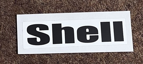 Shell oil can - shell,