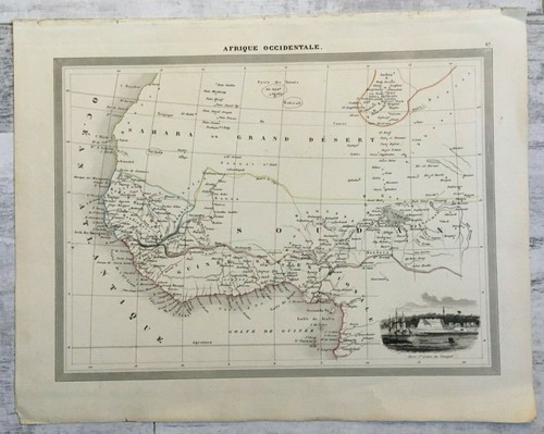 Map west africa fort louis - map,