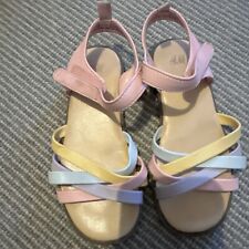 Girls Pastel Sandals H&M Size 10 Eur28 