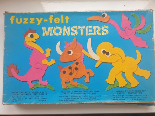Fuzzy felt monsters vintage - fuzzy,