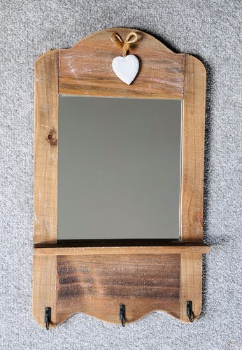 Shabby chic wooden mirror with - shabby,
