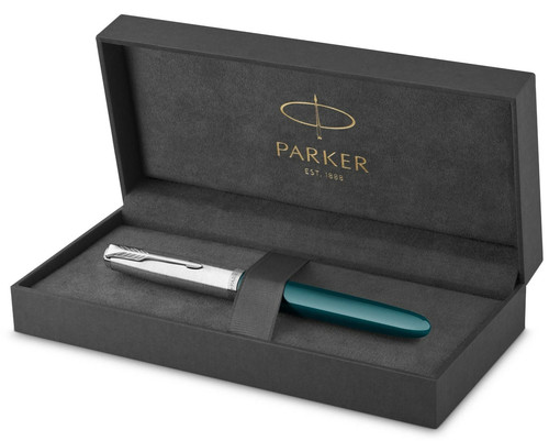 Parker fountain pen teal - fountain, &