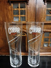 2 X Cobra Beer Glasses Cobra