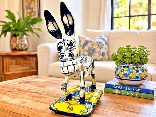 Talavera catrina donkey burro - talavera,