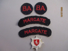 Kent Fire Brigade Vintage  Shoulder Station Name Flashes etc.