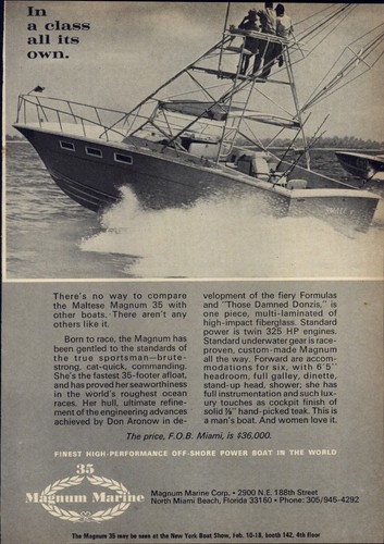 1968 paper maltese magnum - paper, ad