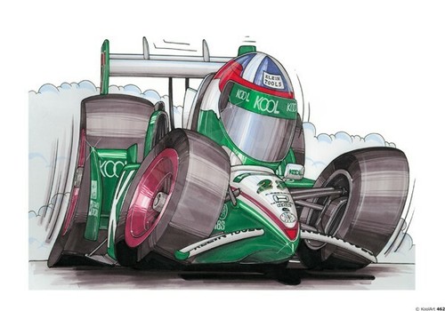 Honda green - honda, (franchitti)