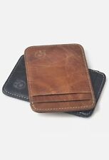 Unisex Slim Leather Wallet Card Holder Front Pocket Wallet Credit ID Pocket Thin