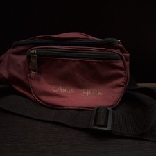 vintage bumbag fanny pack New York print perfect for festival or travel